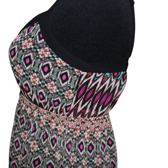 FALL SALE! Doe & Rae Maxi Dress COLORFUL GEOMETRIC PRINT S EUC - Picture 7 of 15